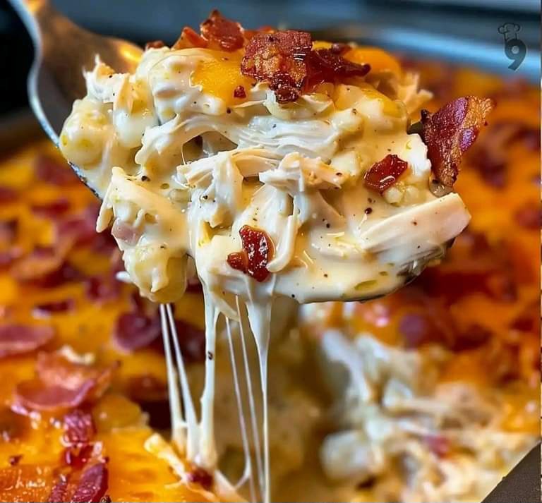 Chicken Bacon Ranch Tater Tot Casserole